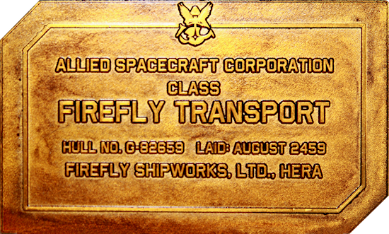 Firefly Dedication Plaque